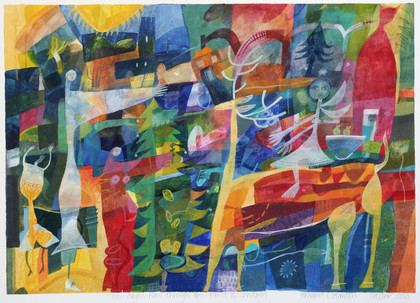 The Angel Rides through - 50x38cm - £495 (mounted and framed)