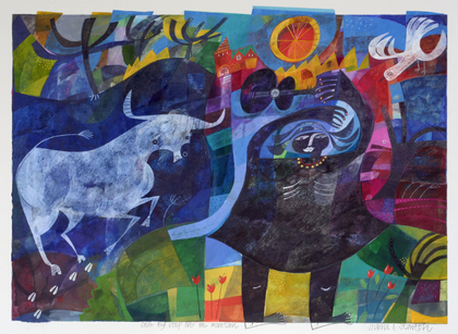 One big step over the mountain - 90x75cm - £780