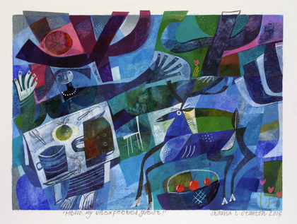 Hello my unexpected guest - 50x42cm - £295